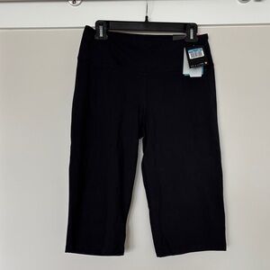 Nike Black Capri Yoga Pants with Wide Waistband